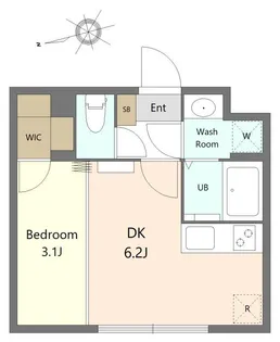ステラプレイス五橋【2階】の間取り