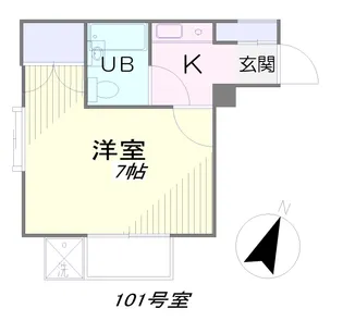 オールドシティハイツ【1階】の間取り