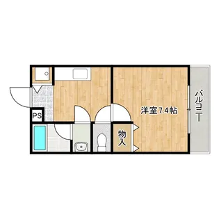 フジパレス貝塚半田【2階】の間取り