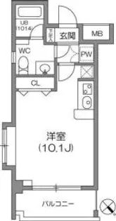 ルクレ森下レジデンス【4階】の間取り