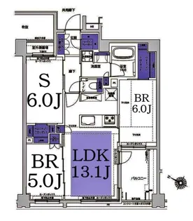 KDXレジデンス横濱紅葉坂【5階】の間取り