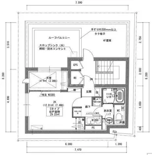 ラヴィエール菊川駅前【5階】の間取り