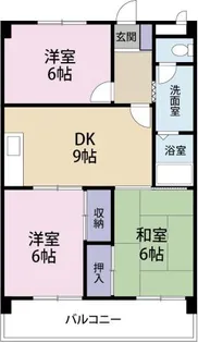 古山ハイツ【2階】の間取り