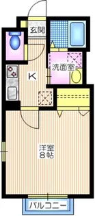 グランデュール日吉【1階】の間取り