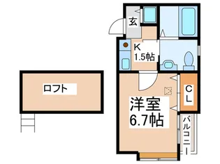 グリーンコート長津田【1階】の間取り