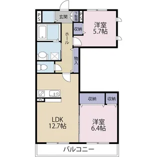 フェリーチェ【2階】の間取り