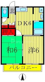 セピアコートB【1階】の間取り