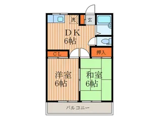 エ-デルハイム【1階】の間取り