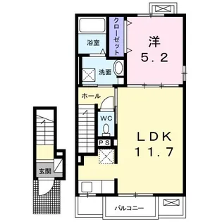 ポルト ボヌール【2階】の間取り