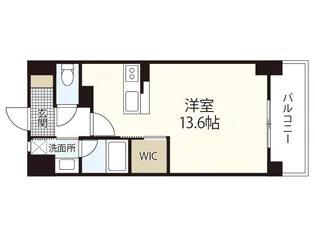 ウイングコート大州通り【4階】の間取り