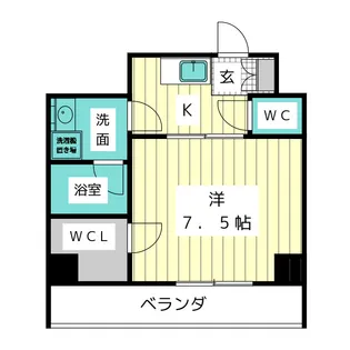 ディアレイシャス大須赤門通本町【6階】の間取り