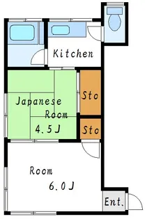 太洋コーポ【2階】の間取り