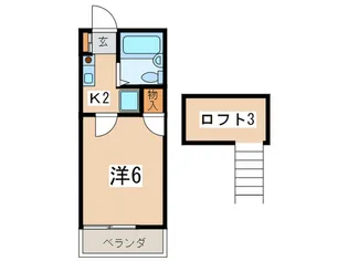 ホワイトハイム白楽【2階】の間取り