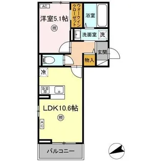 ブルーモーメント【2階】の間取り