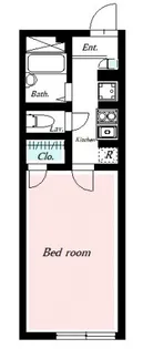 レオパレスルフラン東越谷【1階】の間取り