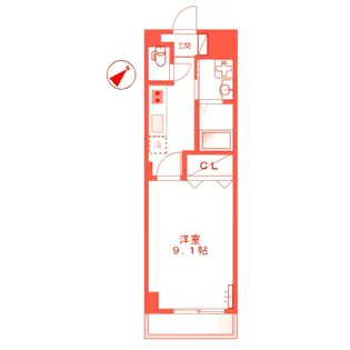 リバレイン【2階】の間取り