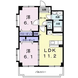 サングローブII【4階】の間取り