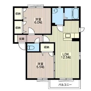 ディアコート【1階】の間取り