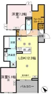 ビルゴ中吉野【2階】の間取り