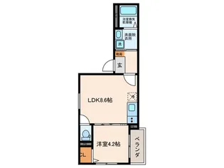 T maison 出屋敷【2階】の間取り