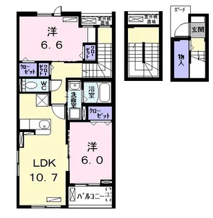 スマイル 2【3階】の間取り