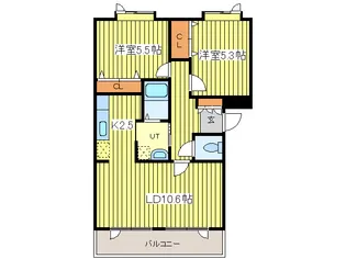 城川マンション【3階】の間取り