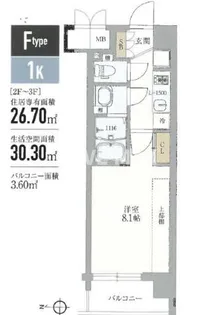ソルテラス京都洛南【2階】の間取り