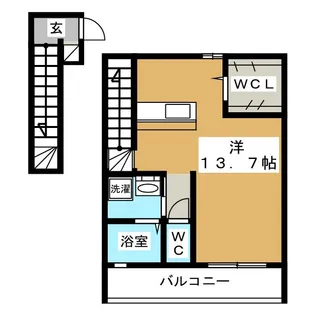 メゾンみやま【2階】の間取り