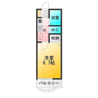 ラ・フローラ武蔵野VI【4階】の間取り