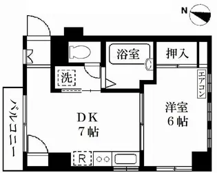 瀬田FLATS【2階】の間取り