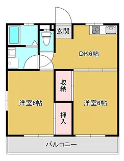 セゾンハイム【1階】の間取り