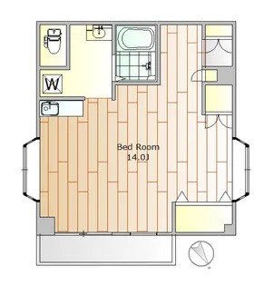 ビコーハイム中央【3階】の間取り