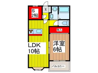 カーサ・ソレアード【1階】の間取り
