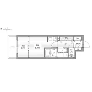 レジデンス本町靭公園【9階】の間取り