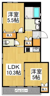 Ouest【2階】の間取り