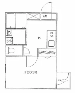FLAG八王子【3階】の間取り
