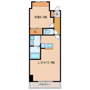 グランドガーデン マルコーニ【6階】の間取り