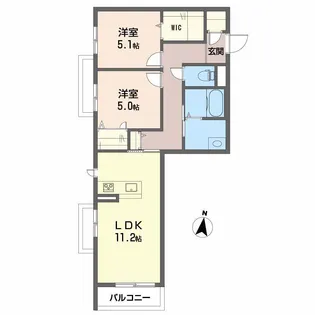 プレミアス【2階】の間取り