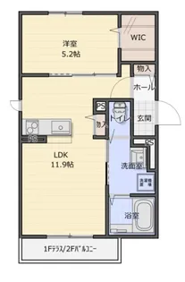 ルミエール【1階】の間取り
