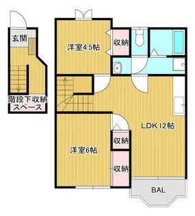 クレストールAnan【2階】の間取り