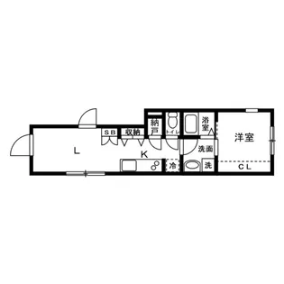 三ノ輪レーベルブルーム【1階】の間取り