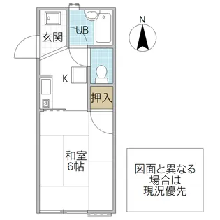 プライム鷹匠【1階】の間取り