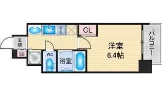 プレサンス名古屋STATIONビジュ【2階】の間取り