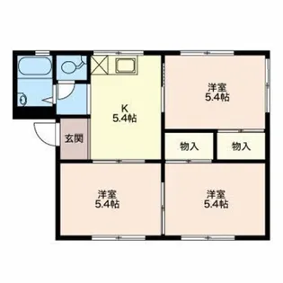 シャルム青山【2階】の間取り