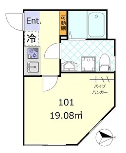 フェリス浮間舟渡【1階】の間取り