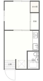 シティハイツ朝間A棟【1階】の間取り