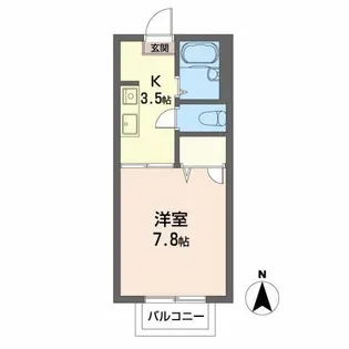 グリーン・レーベル【2階】の間取り