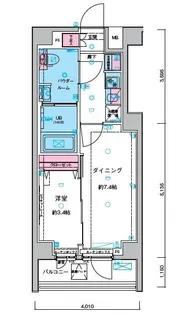ガリシア中野新井薬師【5階】の間取り