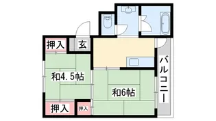 ビレッジハウス小坂3号棟【3階】の間取り