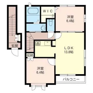 フォレステージュA【2階】の間取り
